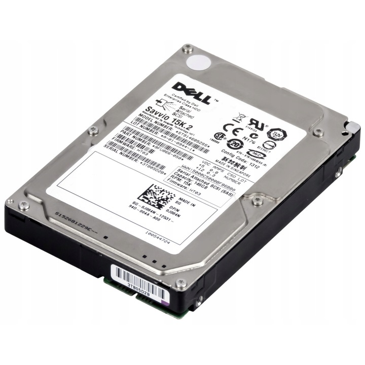 Hard Disk 2.5'', Dell, 146GB, 15000RPM, 16MB Cache, SAS-2