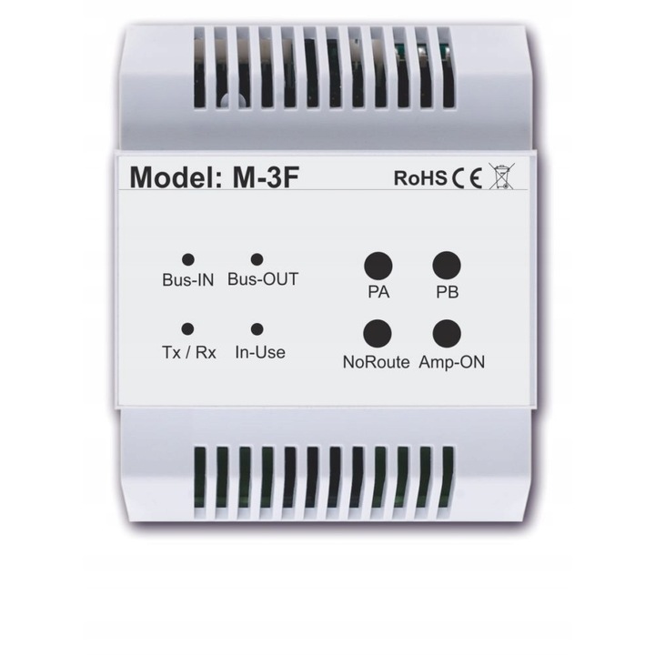 Modul VIDOS M-3F, szett, jelerősítő, átjáró, 90x72x60mm