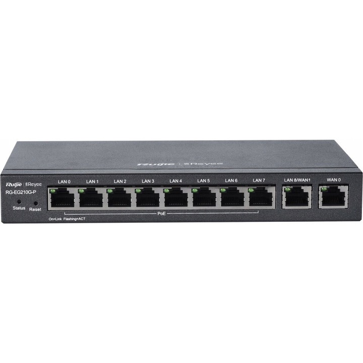 Router Gigabit VPN RG-EG210G-P, 4 Ethernet port, PoE, 310x290x70mm