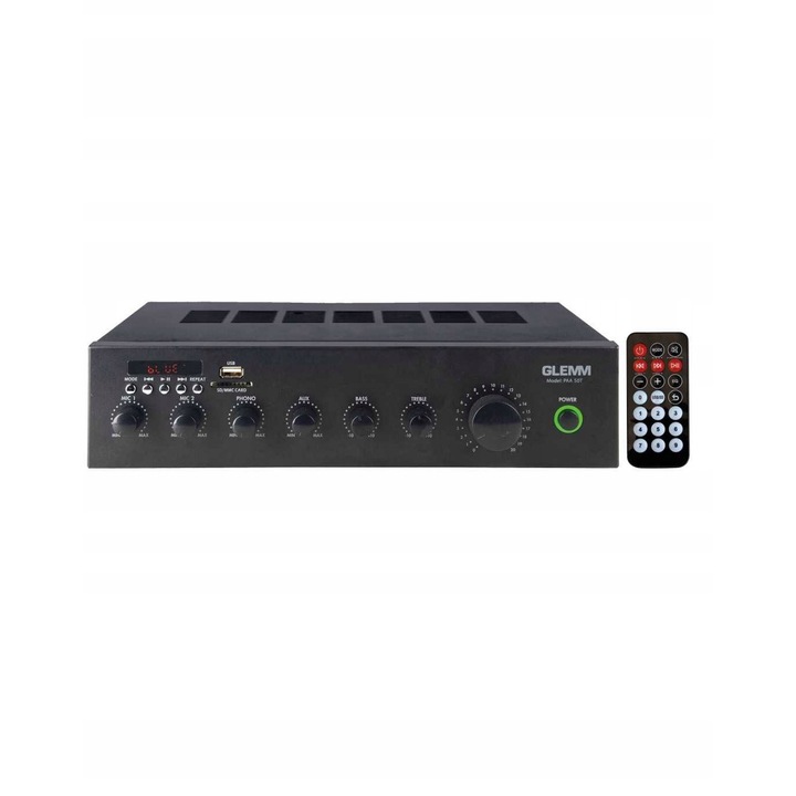 Amplificator Karma, Bluetooth, 2x45W, negru, 205x285x65mm, set complet
