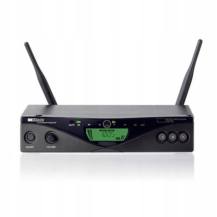 Receptor wireless AKG SR470 BD1, 50mW, 650.100-680.000 MHz, 200x44x190mm