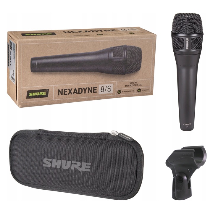 Microfon vocal Shure Nexadyne 8S supercardioid negru 294g