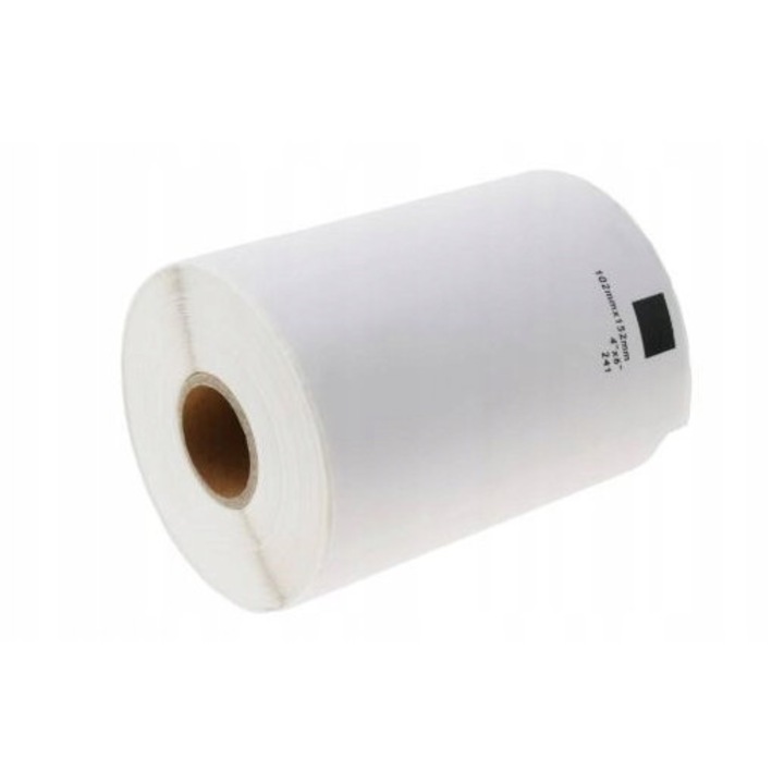 Benzi etichete Brother DK-11241, 102mm x 152mm, 200 etichete, alb, tip zamiennica