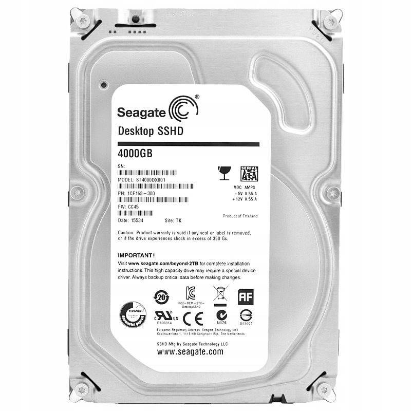 Hard Disk 4TB Seagate ST4000DX001 7200RPM 64MB SATA III 3,5