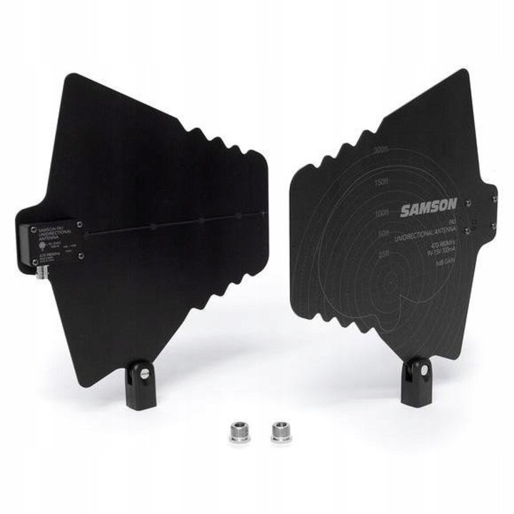 Samson PA-1 aktív antenna, LPDA, 470-980 MHz, 0/10 dB, BNC, 50 ohm, 2 db