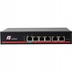 Switch PoE GetFort 4+2 porturi Gigabit, 65W, 1000Mbps, 190x130x35mm