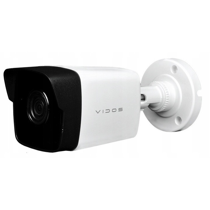 Camera de supraveghere tubara Vidos 4Mpx 2.8mm IP67, rezistenta la intemperii, 177.6x66.2x67.8mm