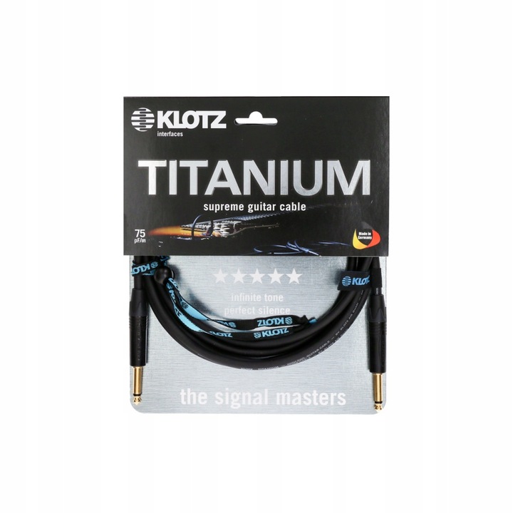 Cablul chitara, Klotz Ti-0300PP, 3m, material durabil