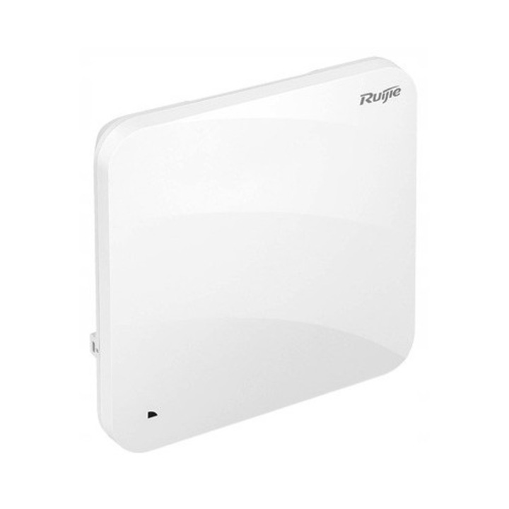 Punct de acces Ruijie RG-AP840-L, Wi-Fi 6 802.11ax, Dual Band 2.4/5 GHz pana la 5375 Mbps, SFP 5Gbps, RJ45 5Gbps PoE, Alb, 1 buc
