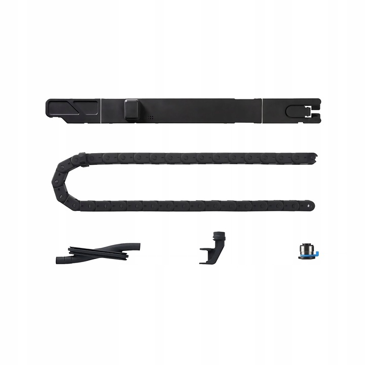 Ansamblu lant cablu pentru imprimare 3D, protectie cablu, negru, pentru Bambu Lab P1P, X1
