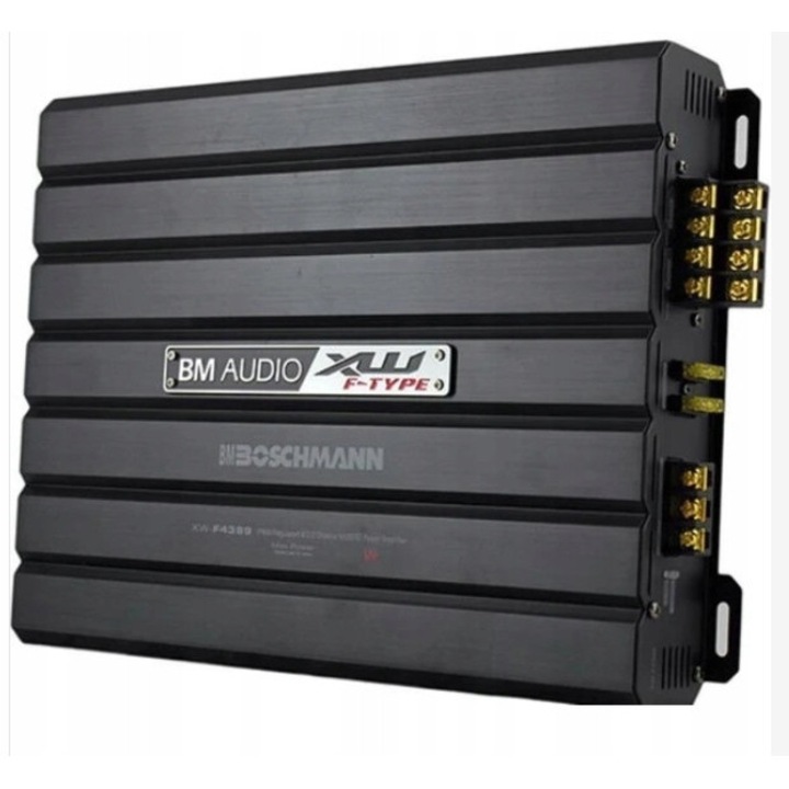 Amplificator auto Boschmann 1700W, 4 canale, filtru bass boost, 330x240x60mm