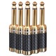 Klotz audio kábel 2x Jack 6,3mm - 2x XLR papa, 1,5m, carbon, 24k arany
