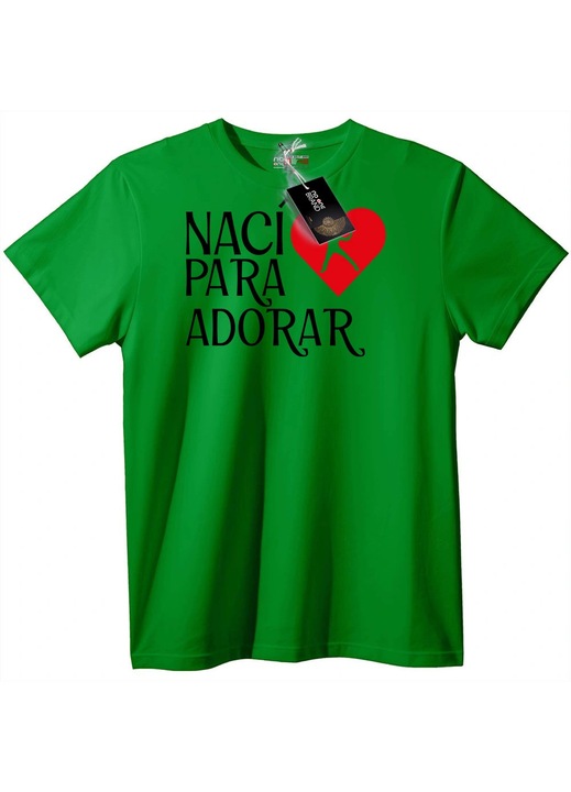 Póló: Szív imádatára született, Zöld