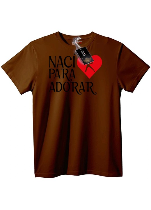 Póló: Szív imádatára született, Barna