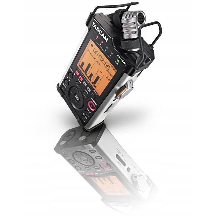 Цифров рекордер Tascam DR-44WL, 4 канала, кардиоидни микрофони, WiFi, 4GB microSD
