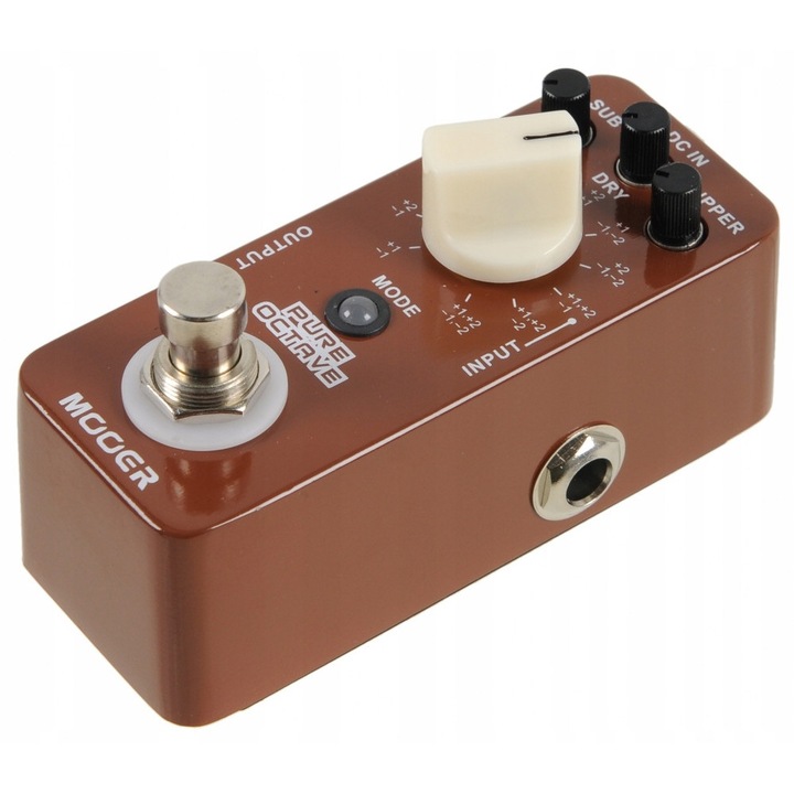 Mooer MOC 1 Pure Octave polifonikus effekt, fém, 93,5x42x52mm, 11 mód