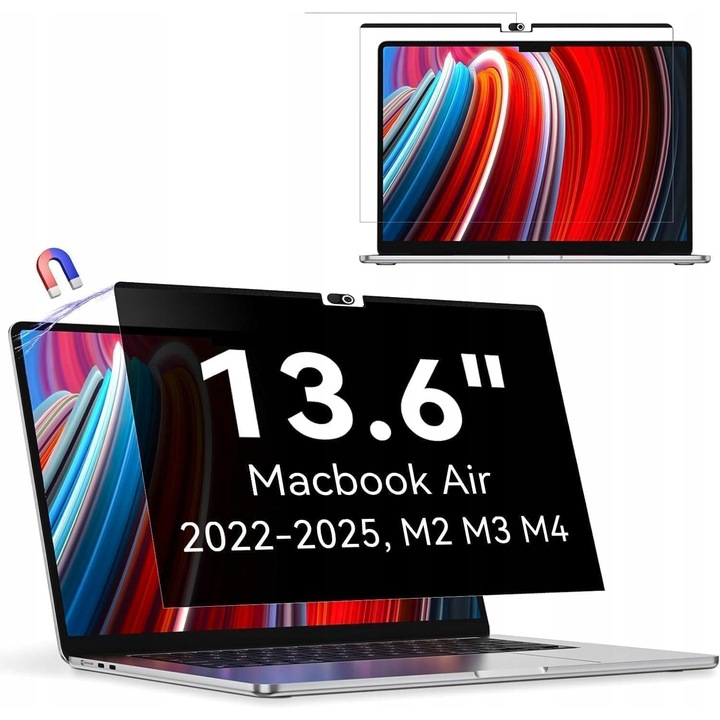 Filtru de confidentialitate GSM Protescreen pentru Macbook Air 13,6" M2 M3 M4