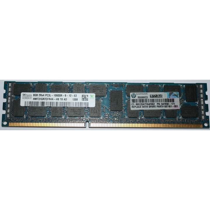 Memorie RAM Hynix 8GB DDR3 ECC Registered 2Rx4 1333MHz 240 pin, set 1x8GB