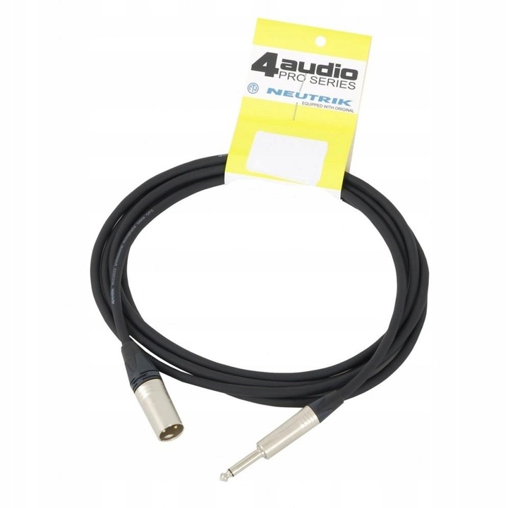 Klotz XLR apa-J TS 6m kábel, Neutrik csatlakozók, fekete