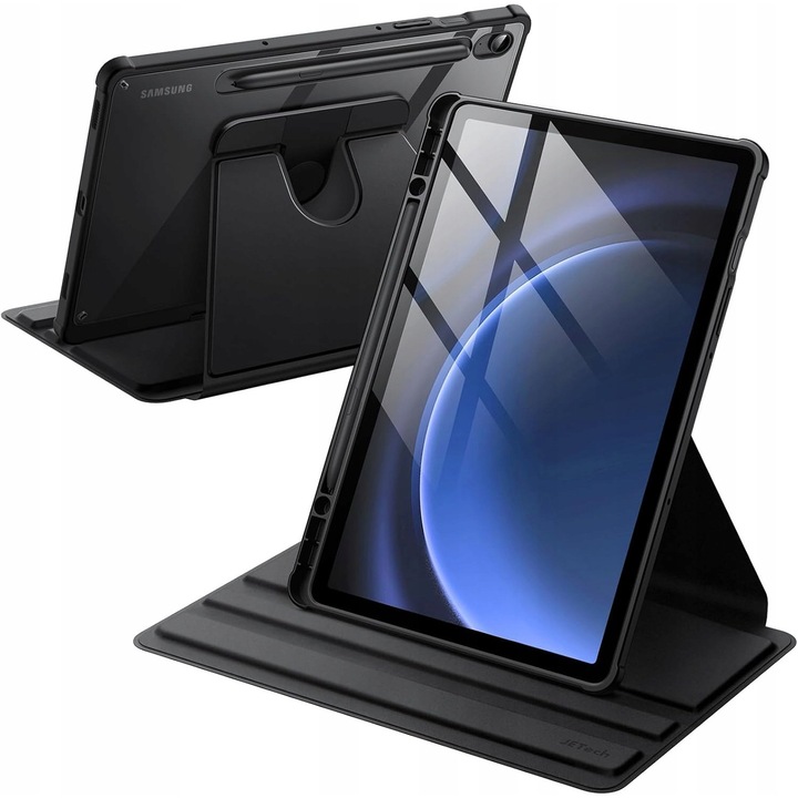 Husa tableta JETech pentru Samsung Galaxy Tab S10 FE+, neagra