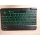 Etui cu tastatura Bluetooth pentru iPad 10.2", set cu cablu USB, negru