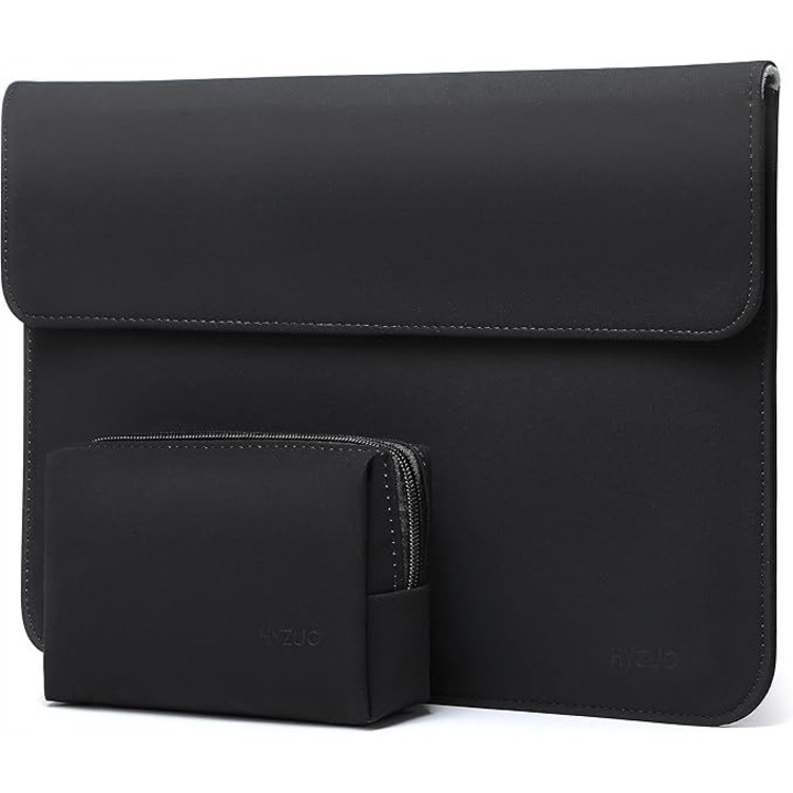 Laptoptáska 13-13,6'', vízálló, fekete, rendszerezővel