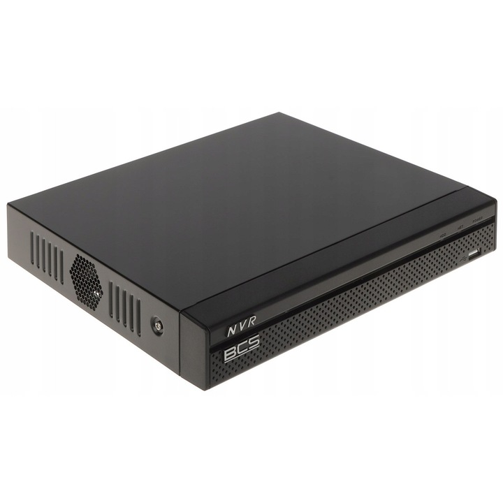 Мрежови NVR BCS-L-NVR0801-4KE, 8 канала, 4K UHD, H.265, 260x232x48мм