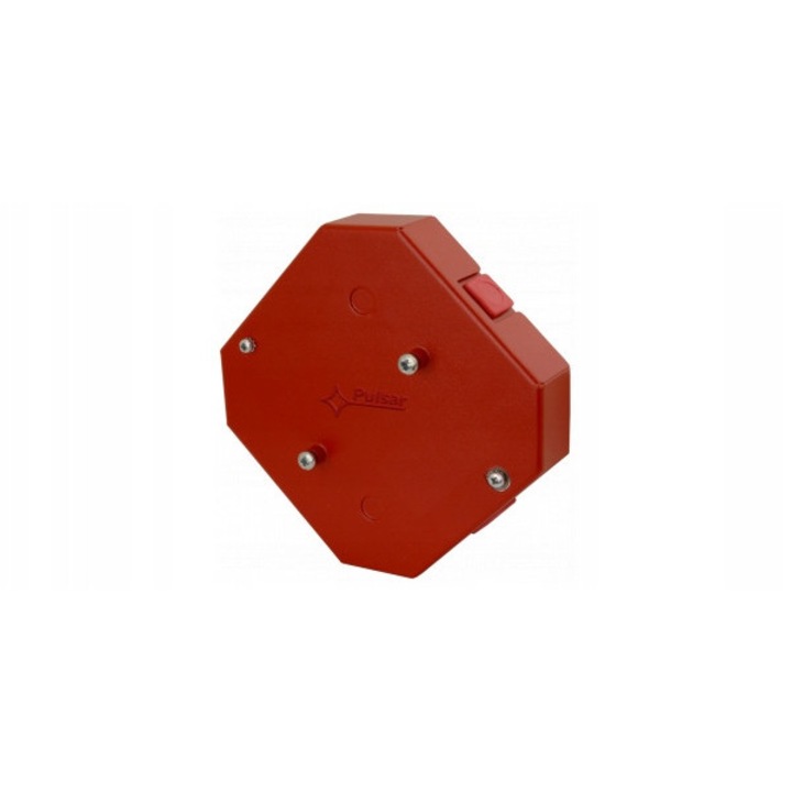 Cutie de jonctiune de instalare PULSAR 4x2,5mm2, rosie, 120x120x37mm