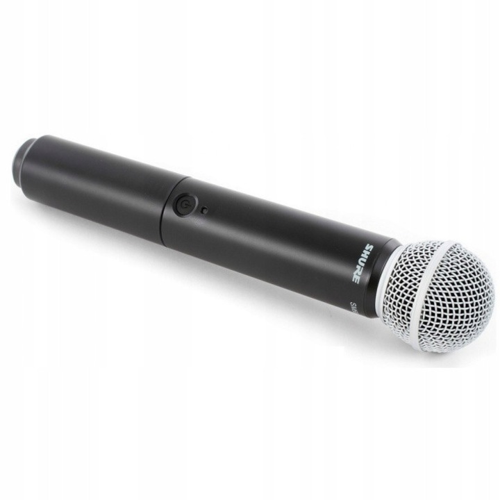 Mikrofon Shure BLX2/SM58, 100m, 14 ore autonomie, negru