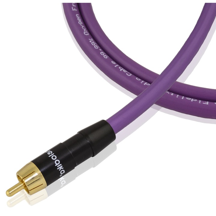 Melodika 1RCA - 1RCA mélynyomó kábel, 1m, lila