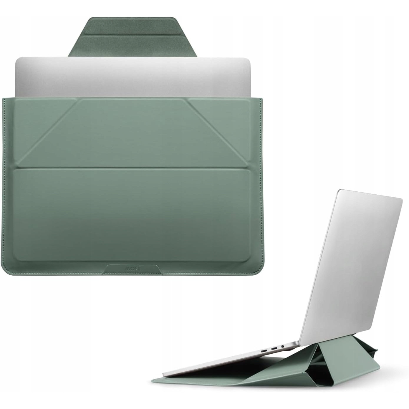 Etui laptop 14", MOFT Carry Sleeve, 3 in 1, suport integrat, extensibil, colorat, ultracompact