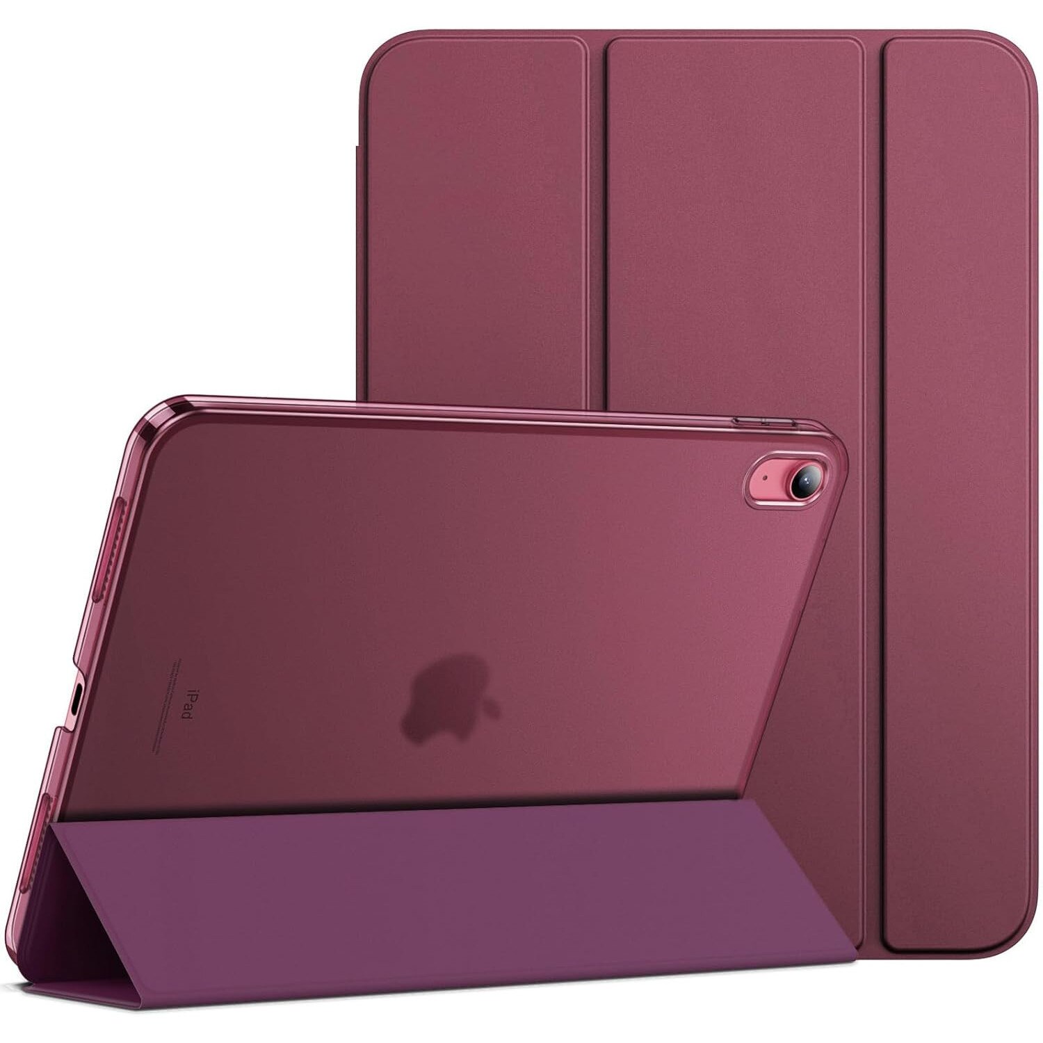 Etui JETech pentru iPad 11" (A16) 11/10 gen. 2025/2022, suport, bordowy