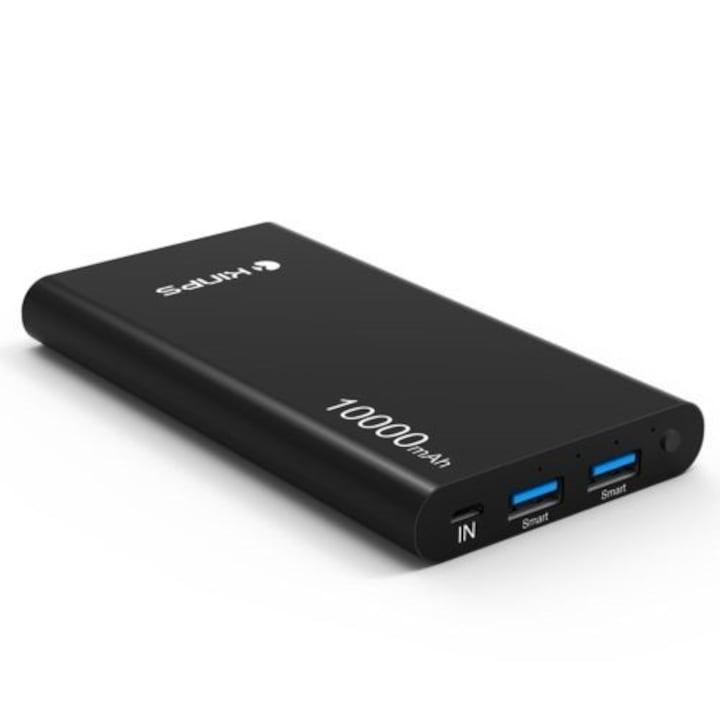 Jump Starter BLOW 12V, 300A, 600A, 16800mAh, cu functie de powerbank, dimensiuni 170x79x32mm, set complet.