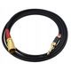 Klotz audio kábel 2x Jack 6,3mm - 2x XLR papa, 1,5m, carbon, 24k arany