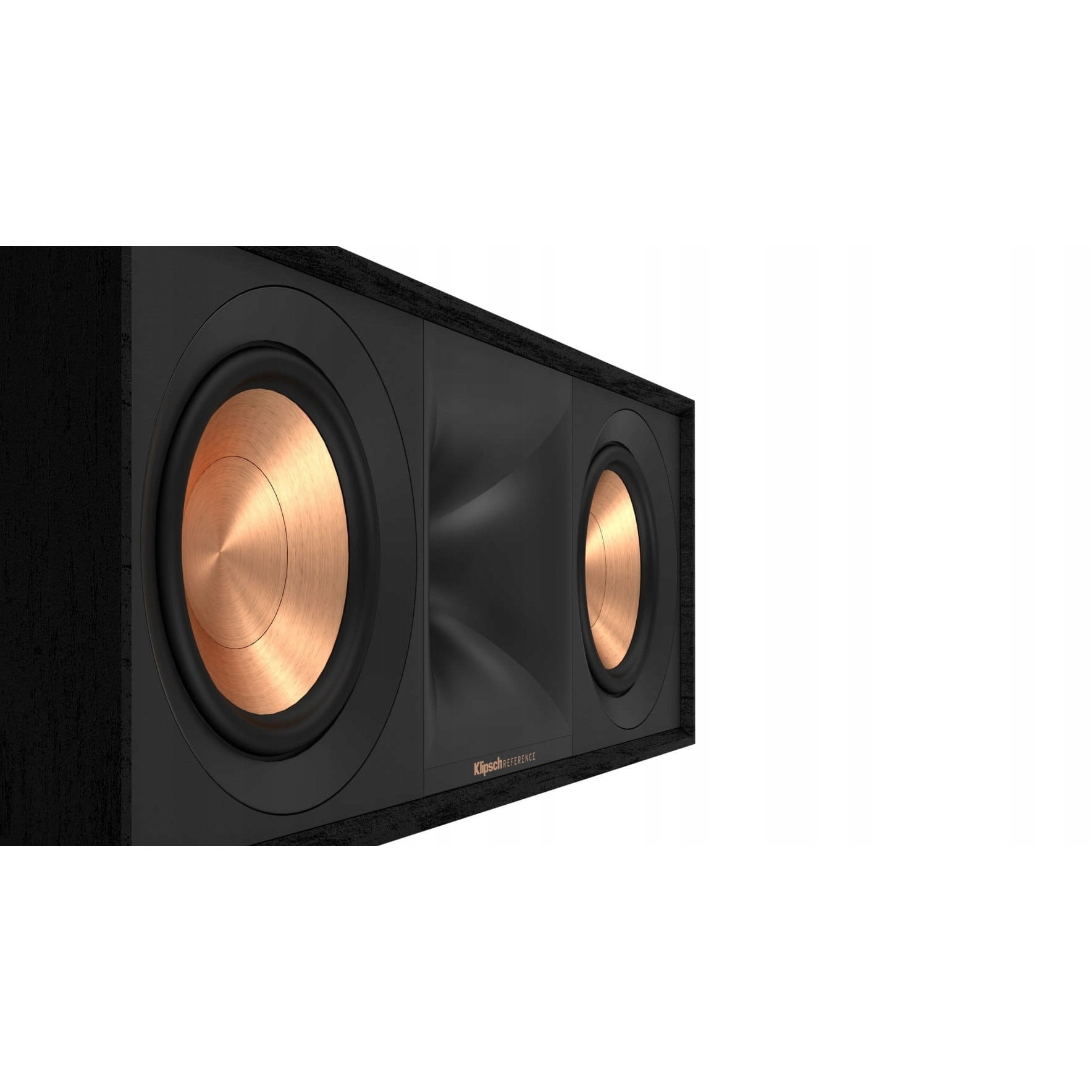 Boxa centrala Klipsch Reference R-50C (35P8735RE), 2 x 13,3 cm TCP woofere cu membrana cuprata, tweeter LTS aluminiu in Tractrix® Horn 90°x90°, 8 Ω, 100W RMS/400W peak, 90–21 kHz, 96 dB, negru texturat, 178 x 476 x 208 mm