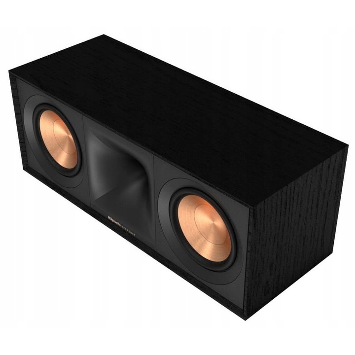 Boxa centrala Klipsch Reference R-50C (35P8735RE), 2 x 13,3 cm TCP woofere cu membrana cuprata, tweeter LTS aluminiu in Tractrix® Horn 90°x90°, 8 Ω, 100W RMS/400W peak, 90–21 kHz, 96 dB, negru texturat, 178 x 476 x 208 mm