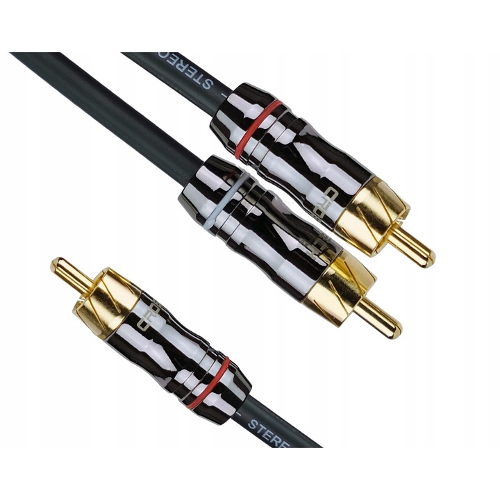 Klotz IY205 Y-típusú 2RCA-RCA audiokábel, 7,5m, 24k arany, tiszta réz