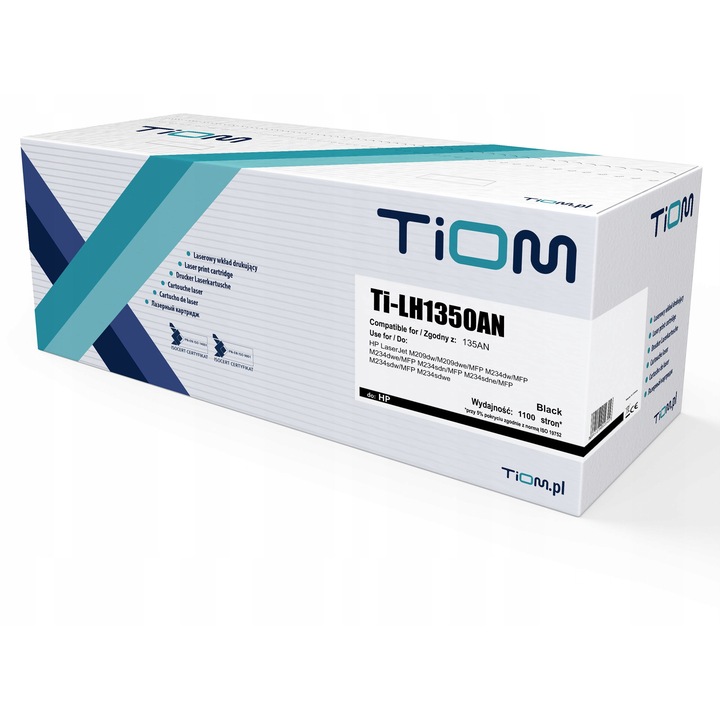 Toner Tiom 135AN, fekete, 1100 oldal, 1 db-os készlet