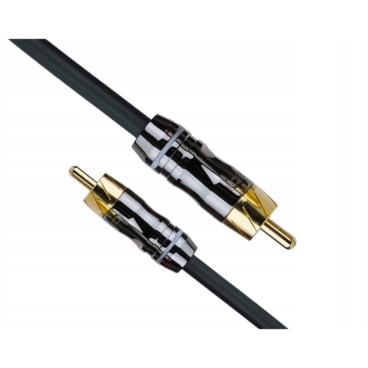 Klotz IY104 RCA-RCA kábel, 5m, 24k arany, matt fekete