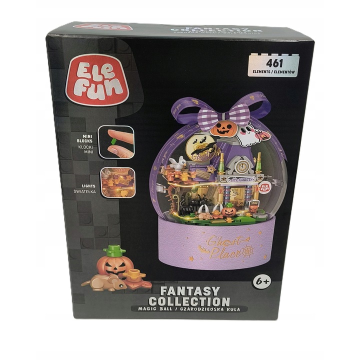 Set de constructie Elefun, Dynia Czarodziejska, 461 elemente, cu lumini