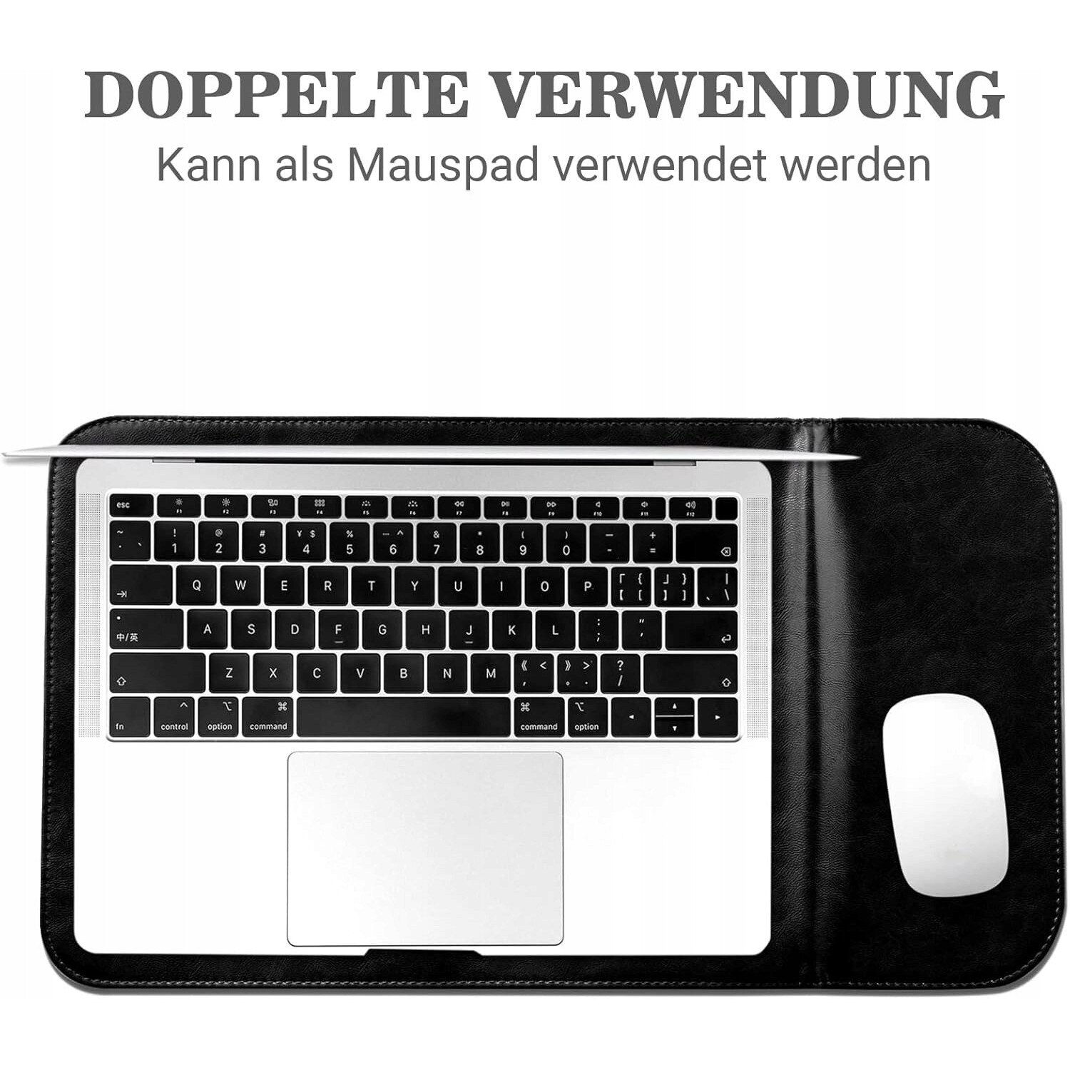 Geanta laptop Tecool din piele, 13 inch, impermeabila, neagra, dimensiuni 33,5x24,4cm, set utilizare duala
