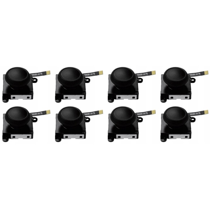 Set 8x analogi joystick Halla pentru Nintendo Switch Lite OLED, negru
