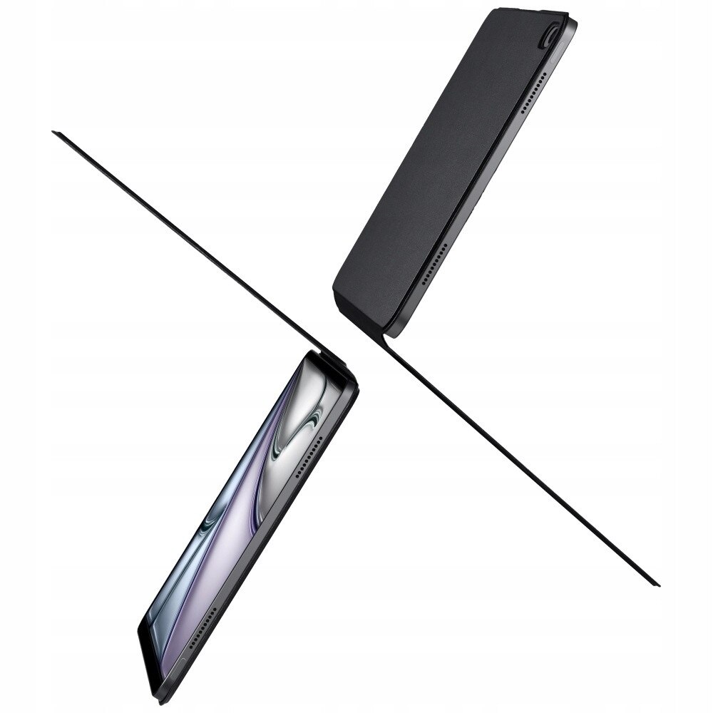 Etui pentru iPad Air 11" 2024/2022 / iPad Pro 11" 2022, Pitaka Folio 2, negru, cu suport multifunctional, protectie completa