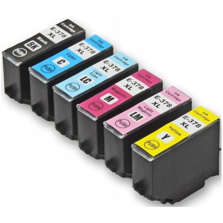 6x Tusze készlet EPSON 378XL, Prism, CMYK, 12 ml