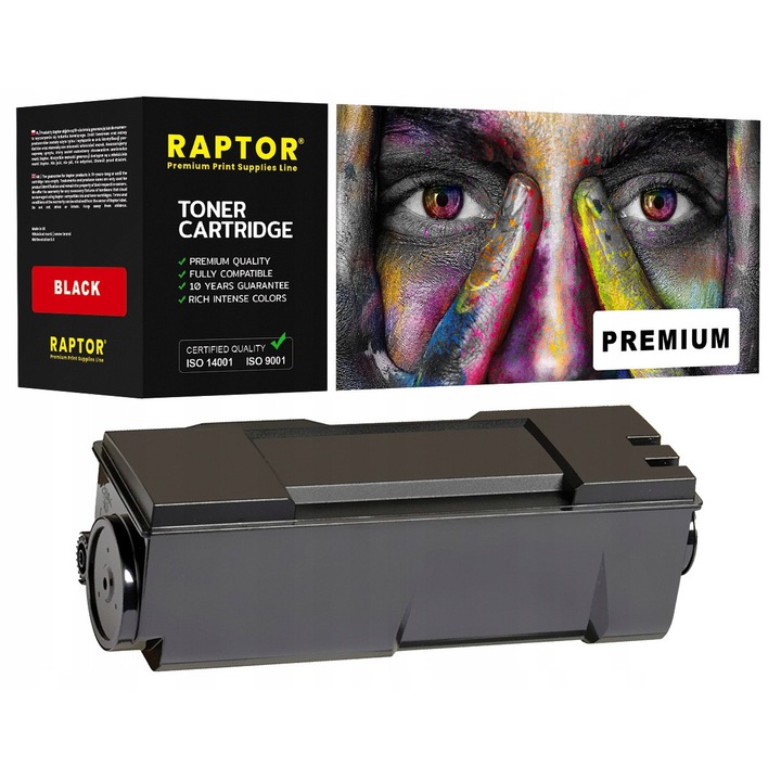 Toner Raptor TK-65, negru, 20.000 pagini, set pentru imprimante Kyocera ...