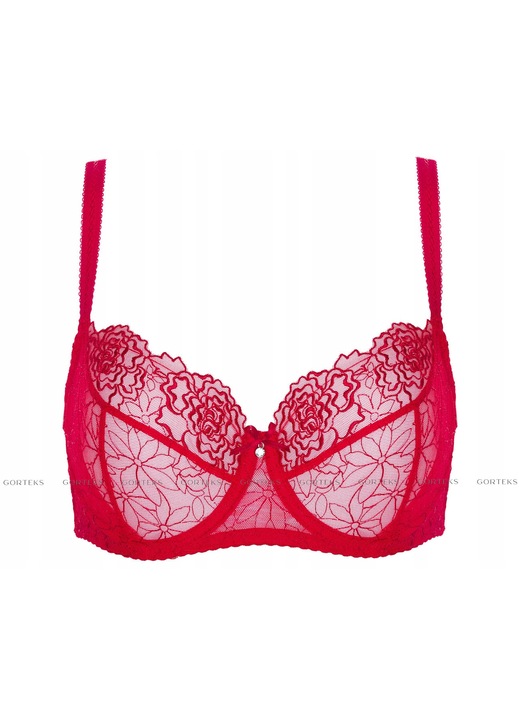 Sutien Gorteks Pamela/B2, cu bretele reglabile, cupe intarite, colectie clasica, 65E EU