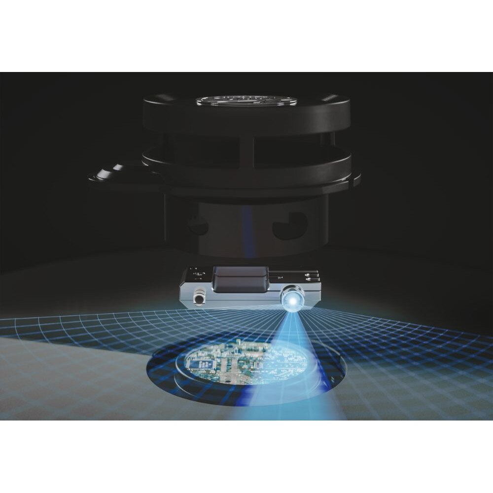 Aspirator automat Hoover HG410D 011, negru si gri, 9,9x32,5x32,5cm, capacitate 0,8l, control prin aplicatie mobila, navigatie laser LIDAR