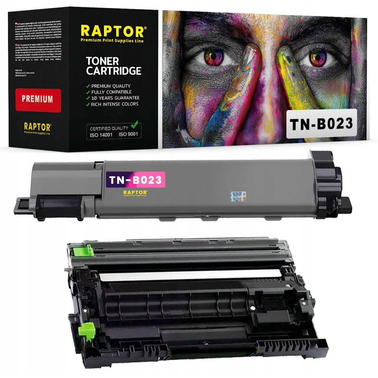 Toner Raptor TN-B023, negru, set 2600 pagini, 12000 pagini - eMAG.ro