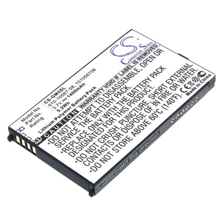 Cameron sino li-polymer akkumulátor, 3.7v, 1400mAh, kompatibilis garmin 010-10567-08 -vel