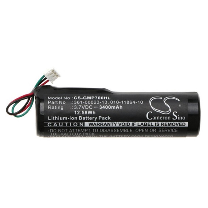 Cameron sino li-ion akkumulátor, 3.7v, 3400mAh, kompatibilis garmin 361-00023-13 -vel